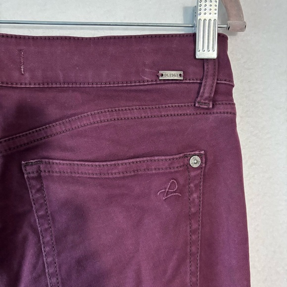 DL1961 Margaux Instascuplt ankle skinny jeans size 28. Burgundy/purple - Picture 7 of 9